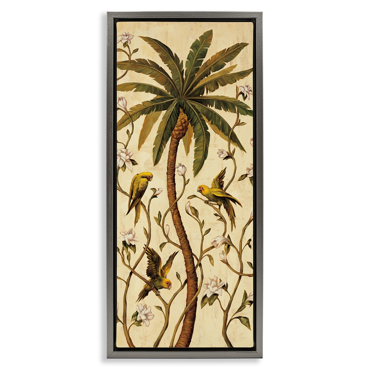 Stupell Industries Parrots & Jungle Botanics Floater Framed Canvas Wall Art Design by Rodolfo Jimenez